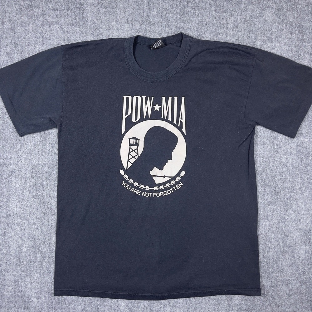 Rothco POW-MIA T-Shirt Mens XL Black You Are Not Forgotten Graphic Tee USA Made